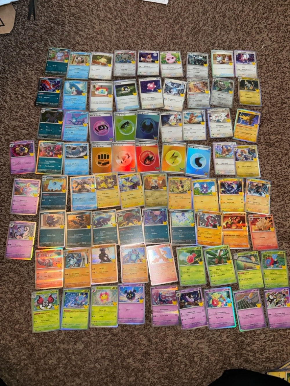 Pokemon 30th Celebration Bulk Card Lot of 75
